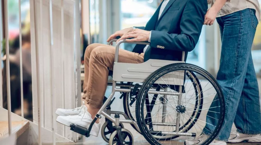 Adjusting Your Wheelchair Position for Sliding Door Tracks