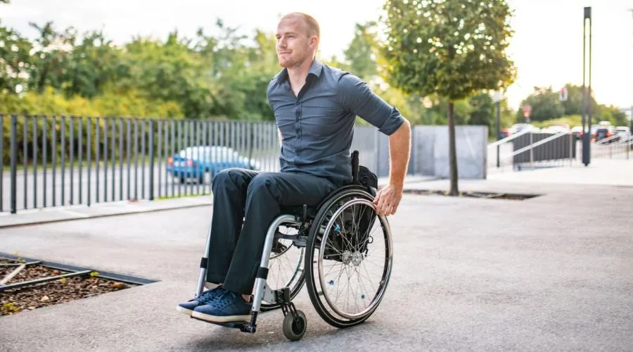 What is a self-propelled wheelchair?